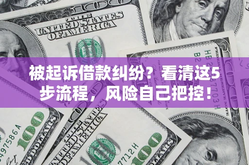 北京被起诉借款纠纷？看清这5步流程，风险自己把控！