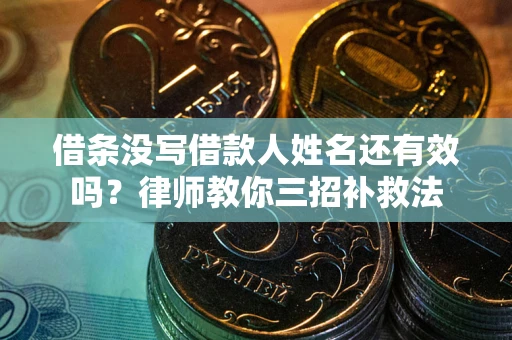 北京借条没写借款人姓名还有效吗？律师教你三招补救法